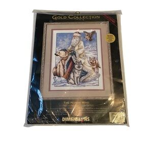 DIMENSIONS Gold Collection Christmas Cross Stitch The North Wind 8526 Vintage